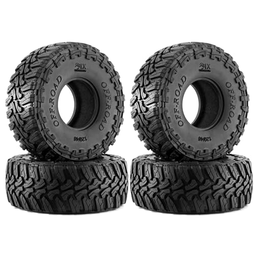 AFCAHEH 1,9" Beadlock-Felgen – 12 mm Versatz for Axial SCX10 II/III und TRX4 – Hochleistungs-Metallfelgen – 1/10 RC Crawler-Upgrade(120-48mm Tires) von AFCAHEH
