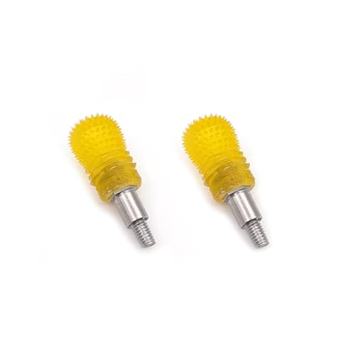 AFCAHEH 1 Paar FPV-Gimbal-Stick-Enden V3 M3L Anti-Rutsch-Joystick-Hebel-Wippkappe Sieben Farben Optional for RadioMaster Pocket-Zubehör(V3 M3L Yellow) von AFCAHEH