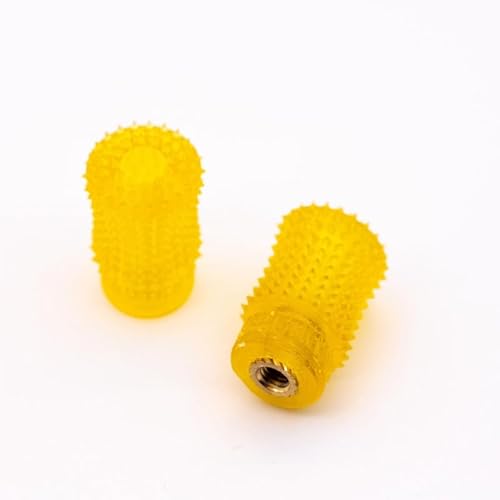 AFCAHEH 1 Paar RC-Drohnen-Fernbedienungen Daumen-Rocker-Stick-Enden Joystick-Hebelkappe M3 for Jumper T20 Futaba RadioMaster TX12/Zorro-Teile(M3 Yellow) von AFCAHEH