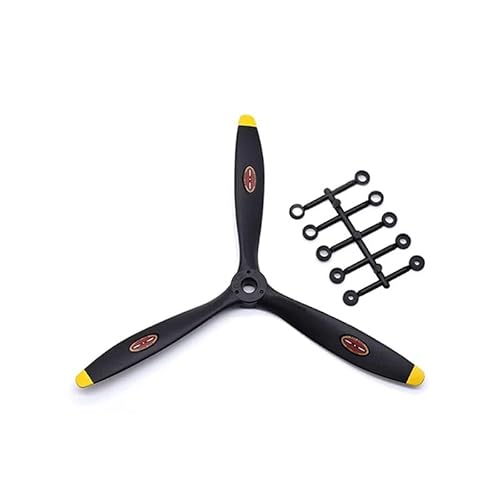 AFCAHEH 1 STÜCK RC Emuliertes Flugzeugmodell 8060 9060 1060 1170 1370 3-Blatt-Propeller aus Carbon-Nylon for Elektro-/Methanol-Benzinmotor(8060) von AFCAHEH