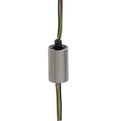 AFCAHEH 1 STÜCKE 1-2A 4CH 6CH Mikroleitfähiger Schleifring Durchmesser 5,5/6/8 mm 360 ° drehbare elektrische Schleifringe mit AWG28-Draht for Drohnen-Gimbal(Dia. 5.5mm 4CH) von AFCAHEH