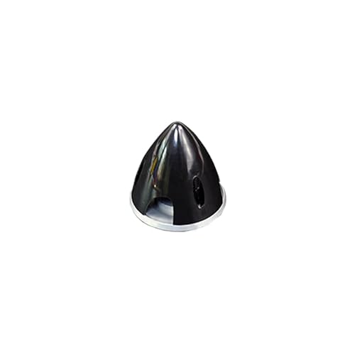 AFCAHEH 1 STÜCKE 2 Zoll Flugzeugblattspinner 50mm Höhe 3 Blätter Propellerverkleidung 5mm/6mm Befestigungsloch Aluminiumbasis for RC-Flugzeugpaddel(6mm Black) von AFCAHEH