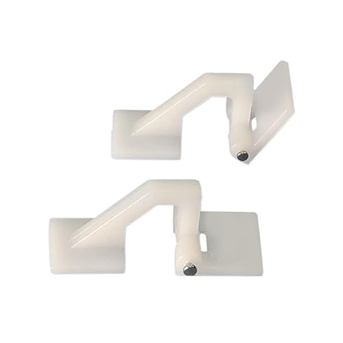 AFCAHEH 10 Pcs Luke Scharniere for RC Flugzeug Modell Zubehör Ersatz Farbe Weiß/Grau/Schwarz(10 pcs 27x11mm White) von AFCAHEH