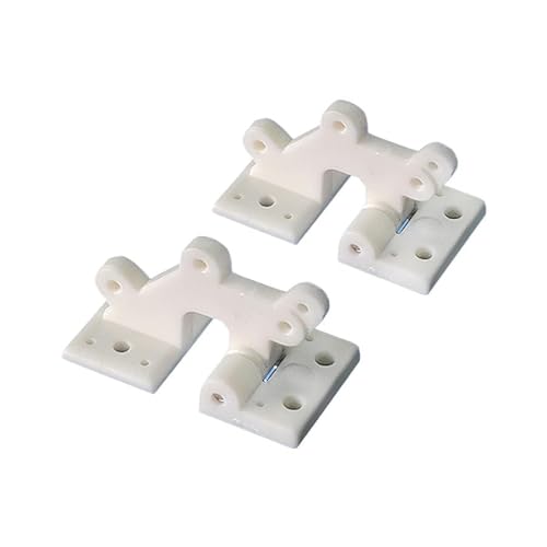 AFCAHEH 10 Pcs Luke Scharniere for RC Flugzeug Modell Zubehör Ersatz Farbe Weiß/Grau/Schwarz(10 pcs 30x16mm White) von AFCAHEH