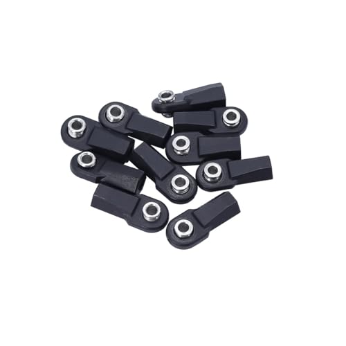 AFCAHEH 10 Stücke Gerade Abgewinkelt Kunststoff M4 Stange Enden Mit 7mm Pivot Ball for 1/10 RC Crawler TRX4 SCX10 Element Enduro TF2 CC01 Links Bauen(A) von AFCAHEH