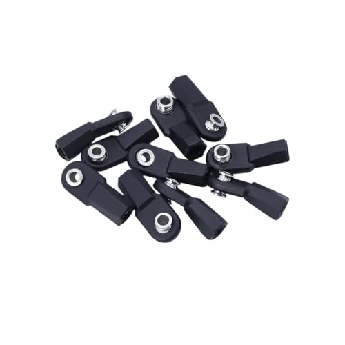 AFCAHEH 10 Stücke Gerade Abgewinkelt Kunststoff M4 Stange Enden Mit 7mm Pivot Ball for 1/10 RC Crawler TRX4 SCX10 Element Enduro TF2 CC01 Links Bauen(B) von AFCAHEH