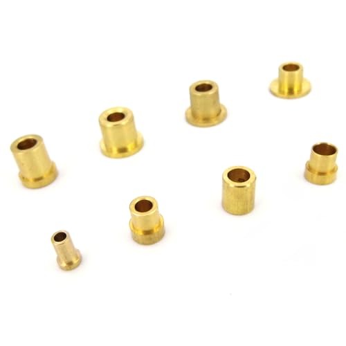 AFCAHEH 10PCS Brass Bushing Shaft Flange Bush Shaft Sleeve Bearing for 2mm 3mm 4mm 5mm Shaft for RC Boat Marine DIY Spare Parts(Size C) von AFCAHEH