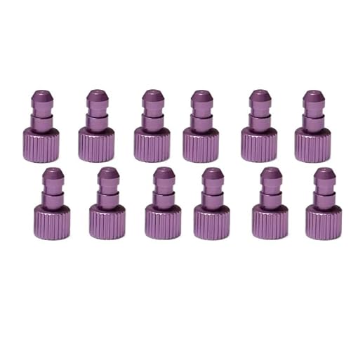 AFCAHEH 12 Stück Kraftstofftank-Schottwand D4.5mm Ölleitungsstopper for DIY RC Benzinflugzeug Engieen Fixwing Kraftstoffstrahlboote 3-4mm Schlauchteile(Purple X 12pcs) von AFCAHEH