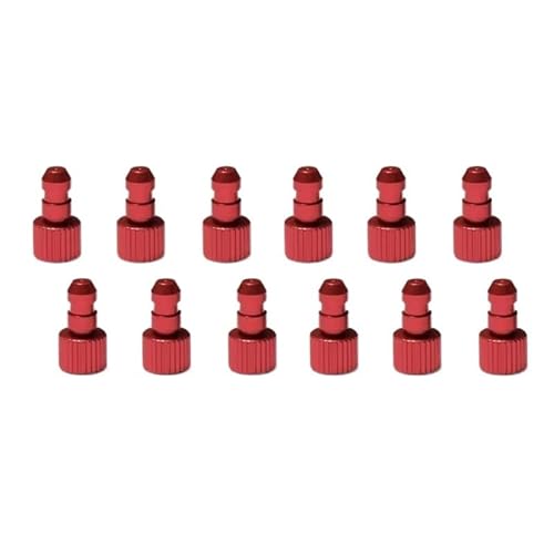 AFCAHEH 12 Stück Kraftstofftank-Schottwand D4.5mm Ölleitungsstopper for DIY RC Benzinflugzeug Engieen Fixwing Kraftstoffstrahlboote 3-4mm Schlauchteile(Red X 12pcs) von AFCAHEH