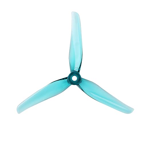 AFCAHEH 16 Stück Nazgul F5 5 Zoll 3-Blatt/Tri-Blade-Propeller mit 5 mm Befestigungsloch for FPV-Drohnenteil (8 Paar)(Blauw) von AFCAHEH