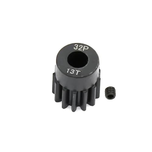 AFCAHEH 1PCS Metall Stahl 5mm 32P Motor Getriebe Ritzel 13T 14T 15T 16T 17T 18T 19T 20T 21T for 1/10 1/8 RC Auto Teile(13T) von AFCAHEH