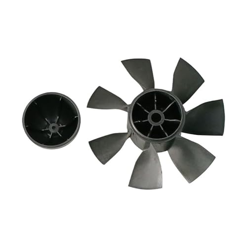 AFCAHEH 1Pc RC Flugzeug Modell Zubehör 51mm /64mm/76mm/89mm/102mm/114mm/127mm 7 Blatt Impeller Klingen Keine Enthalten Luftkanal Ohne D/F(3.5 inch 89mm) von AFCAHEH