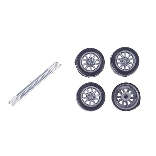 AFCAHEH 1Set 1:64 Autoräder for Hotwheels Gummireifen mit Radachse Modellauto modifizierte Teile Rennfahrzeug Spielzeug(21Set) von AFCAHEH