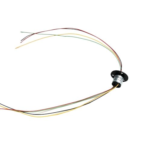 AFCAHEH 2/4//6/8/12-Kanal-Mikro-Dreh-Schleifring 2A Durchmesser 12,5 mm for RC-Baggermodell DIY PTZ Gimbal Elektrische Schleifringe(4 Channel) von AFCAHEH