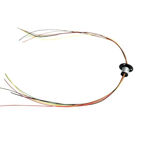 AFCAHEH 2/4//6/8/12-Kanal-Mikro-Dreh-Schleifring 2A Durchmesser 12,5 mm for RC-Baggermodell DIY PTZ Gimbal Elektrische Schleifringe(6 Channel) von AFCAHEH