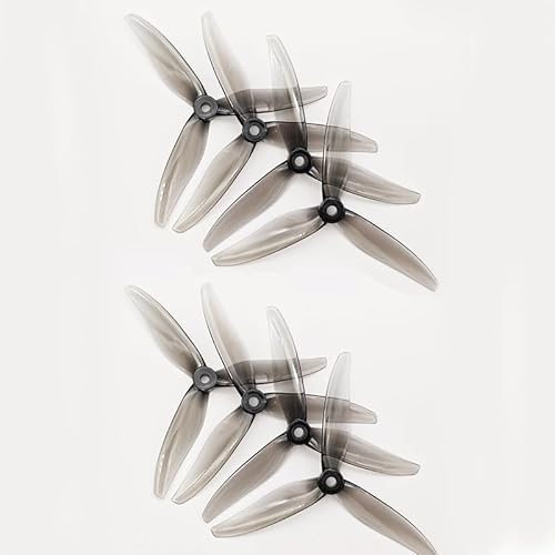 AFCAHEH 2/4Pairs for T51366 3-Blade Propellers 5 inch for RC FPV Drone 2306 2207 Motors Power Part(Gray 4 Pairs) von AFCAHEH