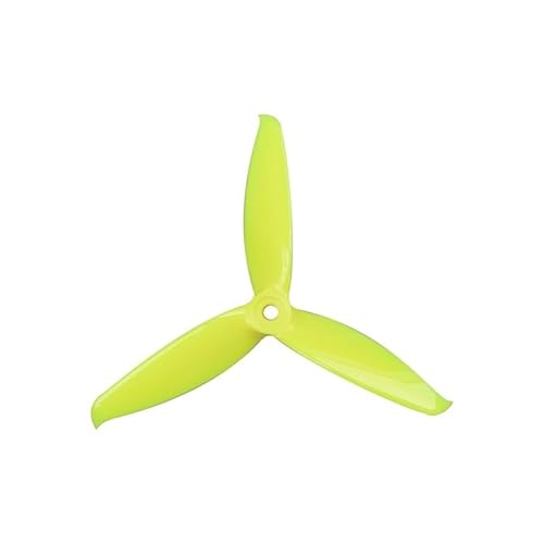 AFCAHEH 2 Paar 7-Farben for 5152 5.1x5.2 FPV PC 3-Propeller Prop Blade for CW CCW Welle durch die Maschine mehr Spezialmotor 2206(Yellow 2pair) von AFCAHEH