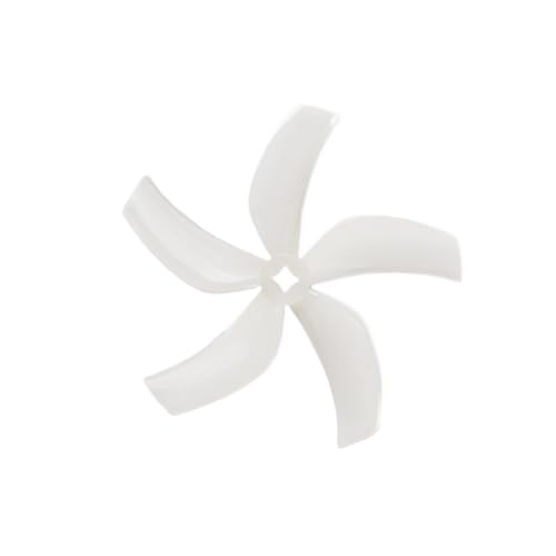 AFCAHEH 2 Paar for D90 Impeller 90mm-5 5-Blatt PC Propeller for FPV Racing Freestyle 3,5 Zoll Cinewhoop Impeller Drohnen Ersatzteile(White 1.5mm 2Pairs) von AFCAHEH