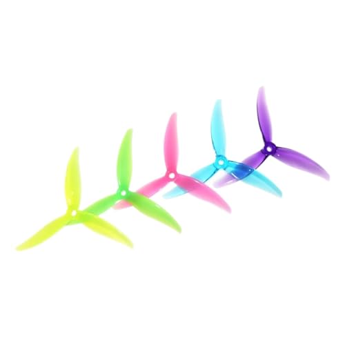 AFCAHEH 2 Paare for HQP-rop 5,1 Zoll MCK Co-Branded 5130 FPV Propeller(2Pairs Chartreuse) von AFCAHEH