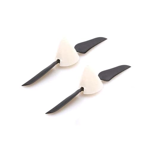AFCAHEH 2 STÜCKE 4,5 x 3/5,1 x 3,1/5,5 x 3,3 Mini-Klapppropeller, Spinneröffnung 2 mm, faltbares Paddel mit Propellerabdeckung for RC-Segelflugzeuge mit Starrflügel(2pcs 4.5x3) von AFCAHEH