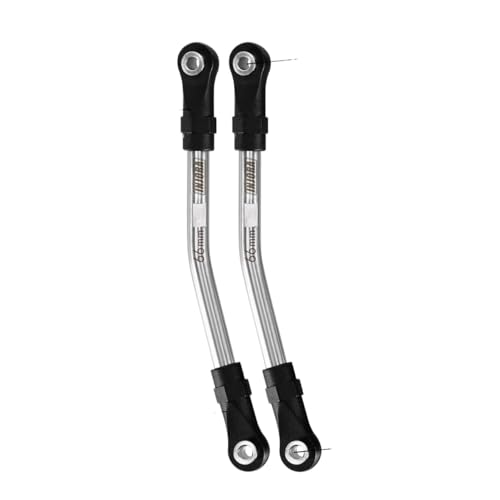AFCAHEH 2 STÜCKE Edelstahl High Clearance Links mit Stangenenden for 1/10 RC Crawler Auto TRX4 SCX10 II SCX10 III VS4-10(2PCS 66mm) von AFCAHEH