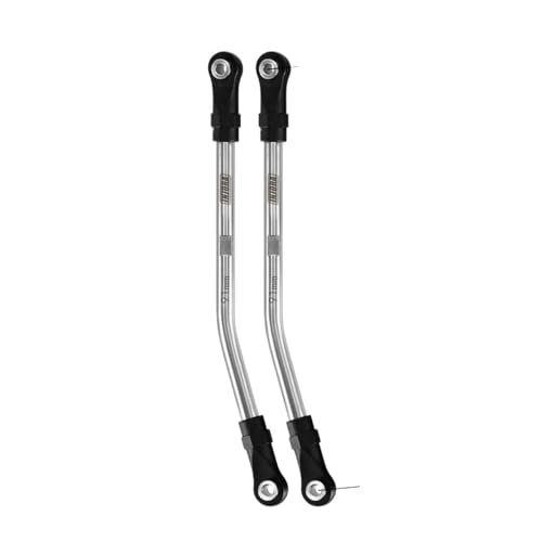 AFCAHEH 2 STÜCKE Edelstahl High Clearance Links mit Stangenenden for 1/10 RC Crawler Auto TRX4 SCX10 II SCX10 III VS4-10(2PCS 91mm) von AFCAHEH