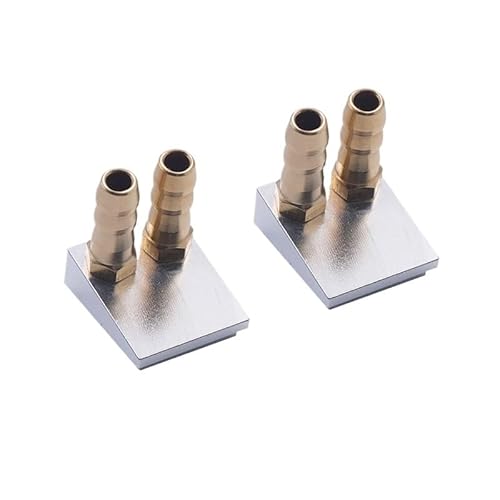AFCAHEH 2 STÜCKE RC Boot Heck Wasserabsaugvorrichtung Bodenwassereinlasswischer Wasseraufnahme mit M6-Düse for RC Cat Ship O Yachtmodell(Dual Version) von AFCAHEH