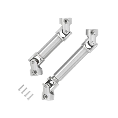 AFCAHEH 2 stücke Universal Edelstahl Joint Antriebswellen Chassis Center Antriebswelle for Redcat Ascent 18 1/18 RC Auto Upgrade Teil von AFCAHEH