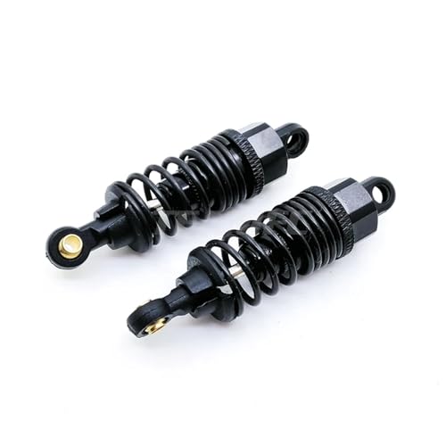 AFCAHEH 2 stücke for HSP 102004 122004 68mm Aluminium Aolly Metall Stoßdämpfer 02002 02175 for 1/10 Upgrade Teile for Auf-straße Drift Auto 94123 S274(2pc Black) von AFCAHEH