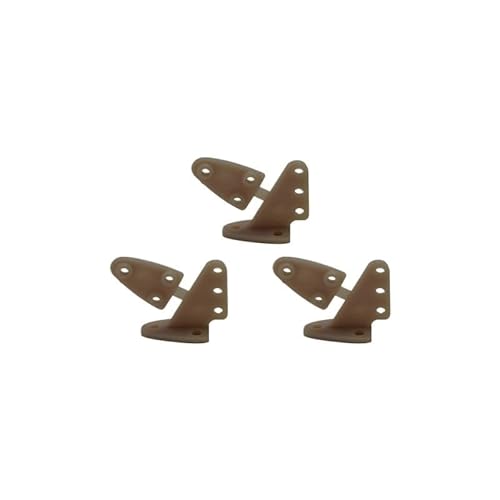 AFCAHEH 20 Stück Nylon-Pin-Horn/Zip-Hörner ohne Schrauben for RC-Flugzeugteile, Elektroflugzeuge, Schaumstoffmodelle, Ersatzzubehör(20 pcs Grey S) von AFCAHEH