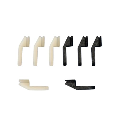 AFCAHEH 20 Stück Nylon Snap-Click Style Clevis Swing Keepers for RC-Flugzeugteile, Elektroflugzeuge, Schaumstoff-Modellzubehör(20 pcs 2x8x23 Black) von AFCAHEH