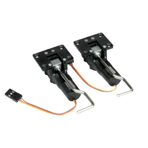 AFCAHEH 25g Einziehbares Mini-Fahrwerk, digital, servolos, Metall, elektronisch, for 2kg RC Starrflügel KTK SU27 KT Board Flugzeugteil(2PCS Main) von AFCAHEH