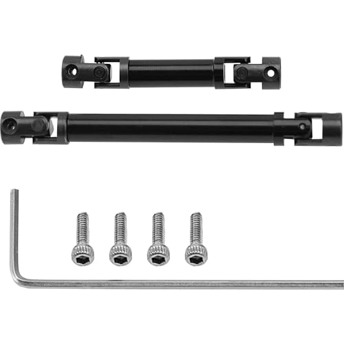 AFCAHEH 2Pcs Stahl Antriebswelle CVD Antriebswelle Upgrade Teile for Axial SCX24 Gladiator AXI00005 1/24 RC Crawler von AFCAHEH