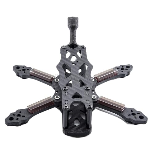 AFCAHEH 3 Zoll 150 mm 150/4 Zoll 195 mm Carbonfaser-Rahmensatz mit 4 mm dicken Armen for APEX FPV Racing Quadcopter Mehrachsen-Drohne(3Inch 150mm Frame) von AFCAHEH