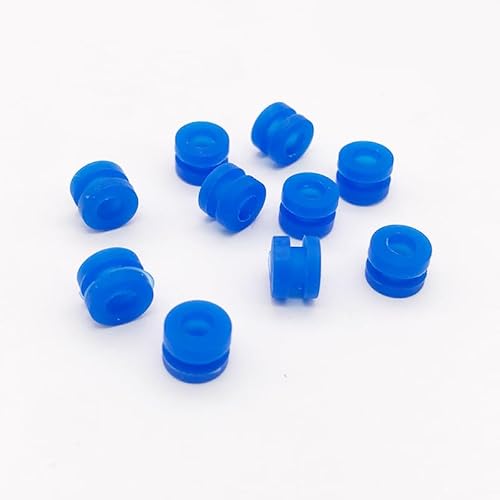 AFCAHEH 30pcs for M3 Rubber Damper Ball Shock Absorption Silicone Balls Silencer for F4 F7 Flight Controller FPV Quadcopter Upgraded(Blue 30pcs) von AFCAHEH