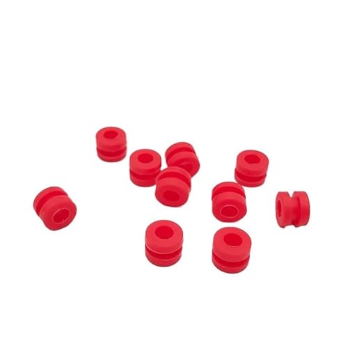 AFCAHEH 30pcs for M3 Rubber Damper Ball Shock Absorption Silicone Balls Silencer for F4 F7 Flight Controller FPV Quadcopter Upgraded(Red 30pcs) von AFCAHEH