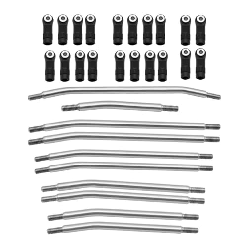 AFCAHEH 313 mm/324 mm Metallverbindungssatz, Lenkstange mit Nylon-Endsatz for Axial SCX10 SCX10II 90046 1/10 RC Crawler Car AFCAHEH 313 mm/324 mm Metallverbindungssatz, Lenkstange mit Nylon-Endsatz for Axial SCX10 SCX10II 90046 1/10 RC Crawler Car von AFCAHEH
