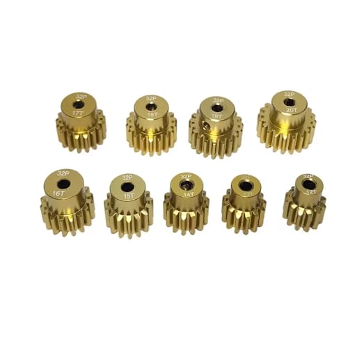 AFCAHEH 32P M0.8 3,175 mm 12T 13T 14T 15T 16T 17T 18T 19T 20T Ritzelmotor aus Aluminiumlegierung for 1/10 RC-Modellauto(12T) von AFCAHEH