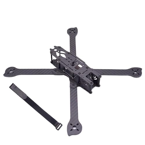 AFCAHEH 3K Vollcarbon XL5 V2 232 mm XL6 283 mm XL7 294 mm XL8 360 mm True X 5 6 7 8 9 Zoll FPV Freestyle-Rahmen mit 4-mm-Arm-Racing-Kit(XL8 360mm Frame Kit) von AFCAHEH