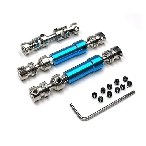 AFCAHEH 3Pcs Metall Antriebswelle CVD Antriebswelle for MN128 MN86 MN86S MN86K MN86KS MN G500 1/12 RC Auto Upgrade Teile Zubehör(Blauw) von AFCAHEH
