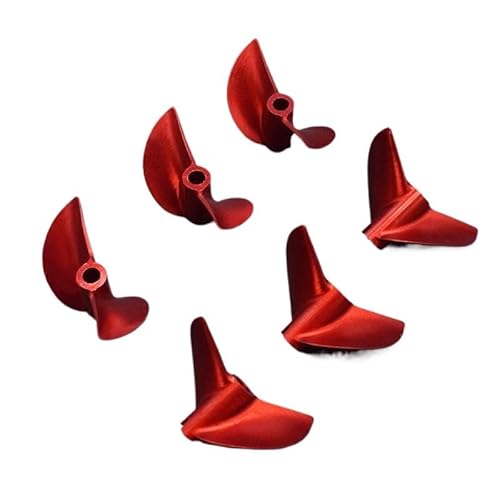 AFCAHEH 4,76 mm 3/16 Zoll for CNC 2-Blatt-Propeller P1.9, rote Aluminium-Propeller Links/rechts D38/40/41/42/43/44/45/46/48 mm for RC-Garnelenboot/Katzenboot(D45mm Right) von AFCAHEH