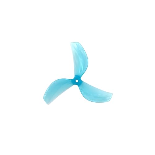 AFCAHEH 4 Paar 45 mm 3-Blatt-PC-Propeller 1 mm 1,5 mm for RC FPV Racing Freestyle 1,8 Zoll Cinewhoop Zahnstocher Drohnen DIY Teile(Blue Hole 1.5mm) von AFCAHEH