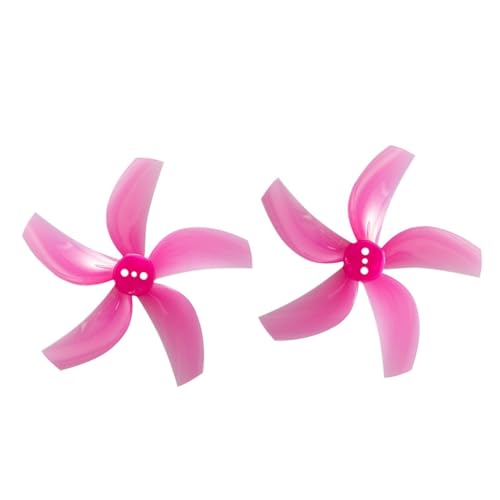 AFCAHEH 4 Paar 8 Stück for D63-gefasste 63 mm 2,5 Zoll 5-Blatt-Propeller for RC FPV Racing Freestyle Zahnstocher Cinewhoop-Kanal-Drohnen(Pink) von AFCAHEH