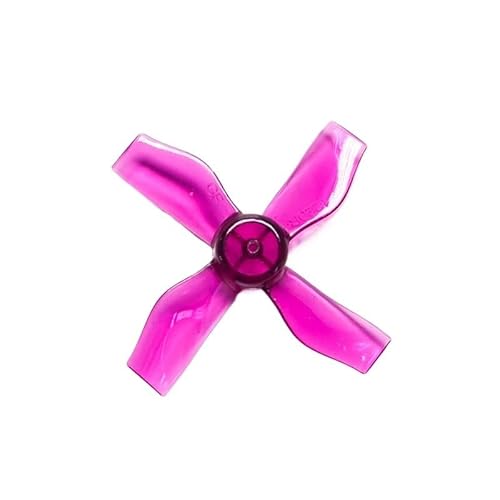 AFCAHEH 4 Paare 8-teilige Welle 0,8 mm 4-Blatt for 1220 1,2 x 2,0 x 4 31 mm Hohlbecher bürstenloser Motor CCW/CW Propeller RC Drone Flugzeugteile(Through Purple) von AFCAHEH