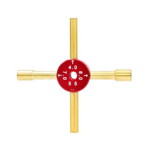 AFCAHEH 4mm 5,5mm 7mm 8mm Kreuzschlüssel Innensechskant Reparaturwerkzeuge for 1/10 1/16 RC Auto Crawler Abriss Reifen Fahrzeug dedizierte Mutter Werkzeuge von AFCAHEH