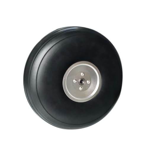 AFCAHEH 5,5/6/7/8,5 Zoll großes PU-Rad, Aluminium-Nabenachse mit Lager for RC-Drohnenflugzeugmodell, Starrflügelflugzeug-Zubehör(8.5inch Wheel) von AFCAHEH