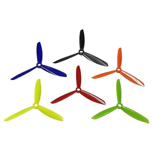 AFCAHEH 5 Paar 5045/6045 3-Blatt-Propeller Props CW CCW for Quadcopter Sechs Farben inklusive Distanzringe for RC-Modellzubehör(6045 Green) von AFCAHEH