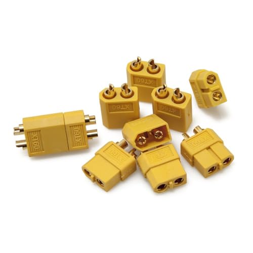 AFCAHEH 5 Pairs Amass XT60 Männlich Weiblich Anschlüsse Möpse for RC Batterie ESC FPV Racing Drohnen AFCAHEH 5 Pairs Amass XT60 Männlich Weiblich Anschlüsse Möpse for RC Batterie ESC FPV Racing Drohnen von AFCAHEH