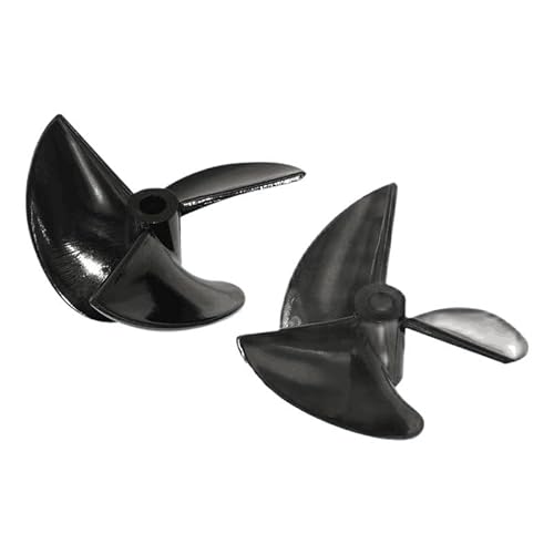 AFCAHEH 5 Stück DIY for RC-Bootsmodelle 3-Blatt-Bootspropeller (glänzend schwarz) for RC-Zubehör(3Px31x14x4 Left) von AFCAHEH