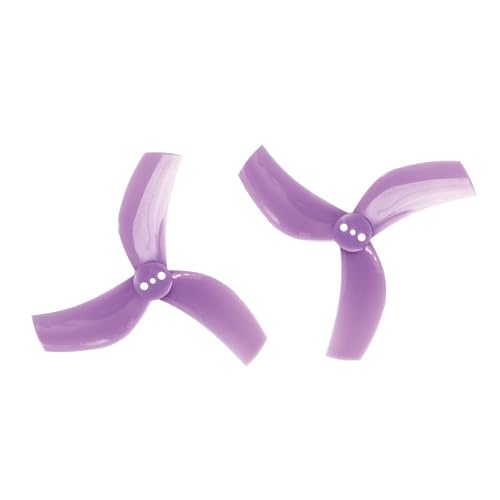 AFCAHEH 8 Stück/4 Paar D63-gefasster 63 mm 2,5 Zoll 3-Blatt-Propeller for RC FPV Racing Freestyle Zahnstocher Cinewhoop-Kanal-Drohnen(Purple) von AFCAHEH